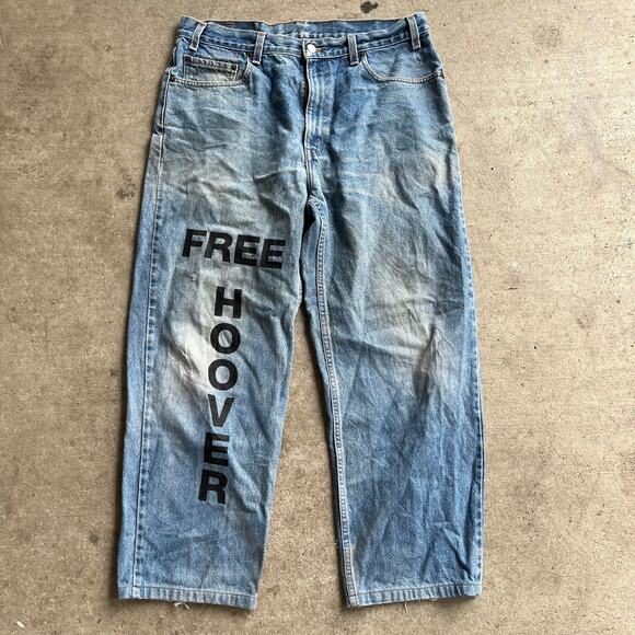 Vintage Kanye West Yeezy Free Hoover Levi's engineered by Balenciaga Merch 36x30
